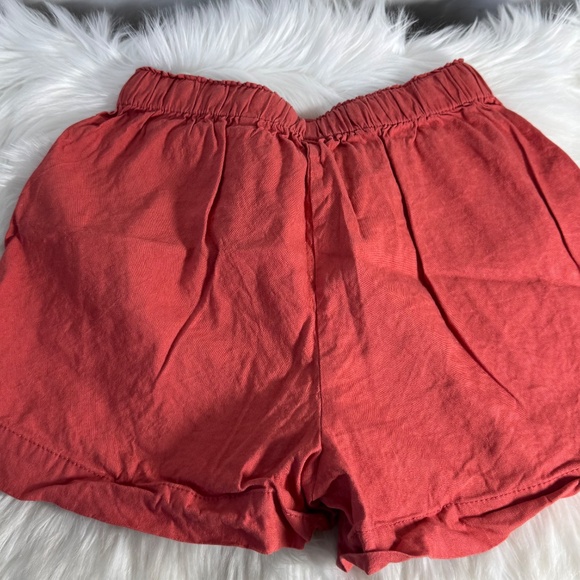 Rebecca Taylor Linen Blend High Drawstring Waist Pajama Shorts Sz XS - Picture 2 of 7